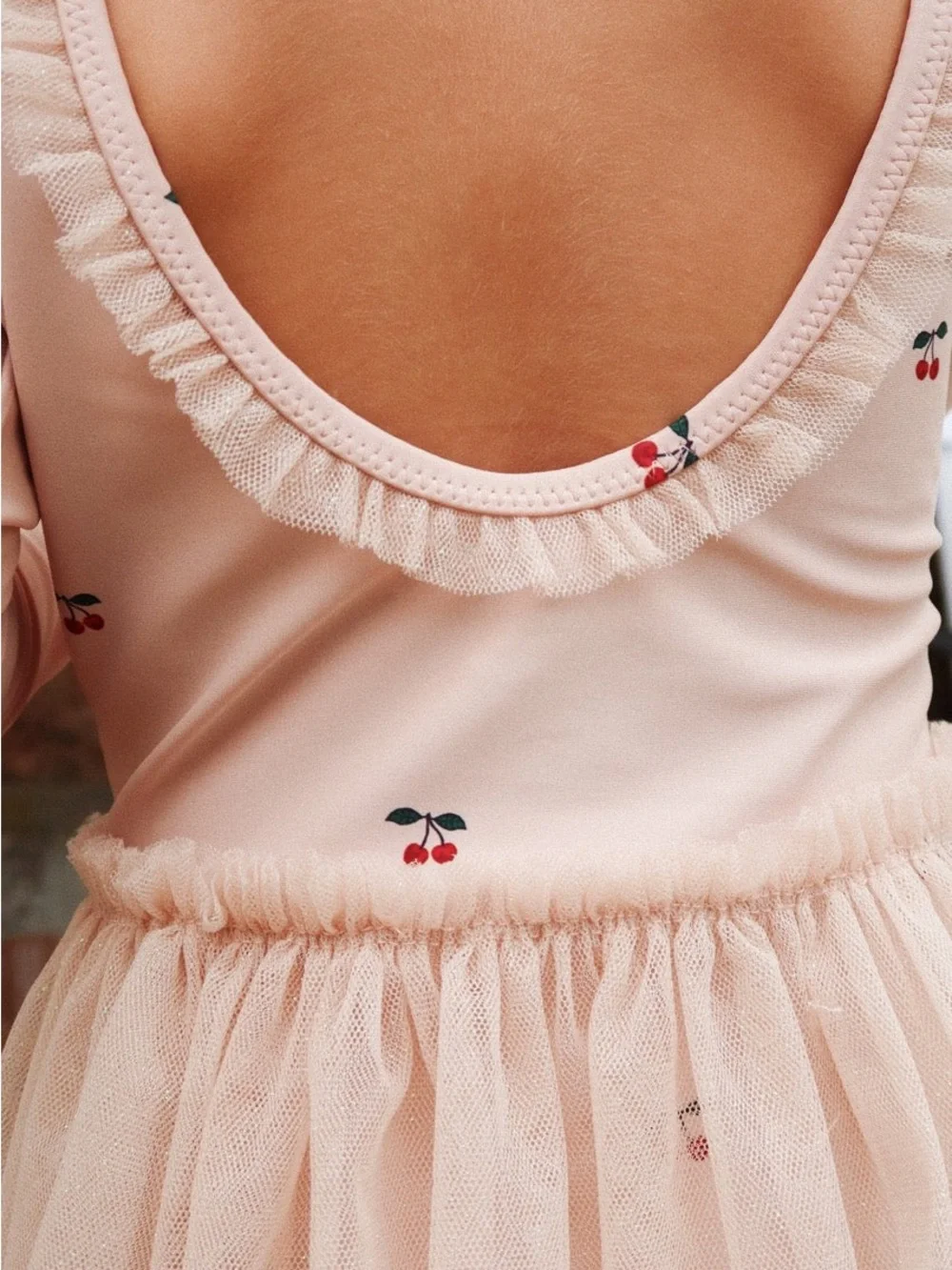 Konges Sløjd Strut LS Swimsuit in Cherry Blush Girls NWT $87